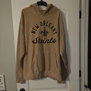 '47 Brand New Orleans Saints Dusted Khaki Hoodie Size Men's XL NFL Licensed Gear